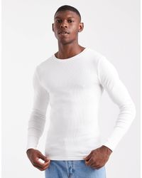 ASOS - Essentials Muscle Fit Long Sleeve T-shirt - Lyst