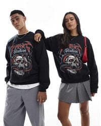 PRNT - Halloween Snake Skull Relaxed T-Shirt - Lyst
