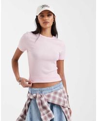 ONLY - Fitted Ribbed Top - Lyst