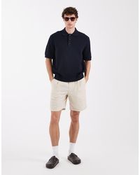 SELECTED - Short Van Puur Linnen - Lyst