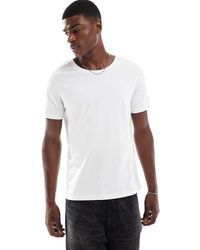 ASOS - T-Shirt Basic Bianca Regular Fit Con Scollo Rotondo - Lyst