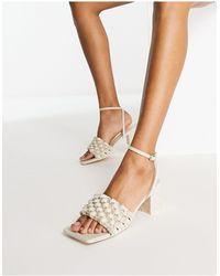 Hakken voor Sandalen Met Blokhak En Geweven Detail Public Desire  Synthetisch Got This Dames Schoenen voor voor Hakken voor Sandalen met hak  allware.com.br