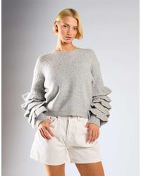Glamorous - High Waist Rigid Denim Short - Lyst