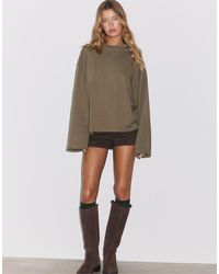 Stradivarius - Boxy Long Sleeve T-shirt - Lyst