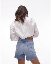 Tommy Hilfiger - – mom-shorts aus denim - Lyst
