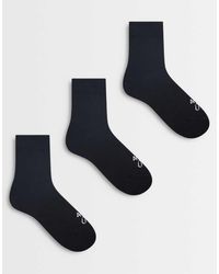 4505 - 3 Pack Quarter Length Sock With Arch Support - Lyst