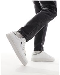 Jack & Jones - Sneakers stringate bianche con suola spessa - Lyst