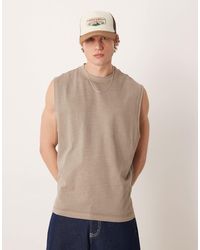 ASOS - – oversize-tanktop aus schwerem stoff - Lyst