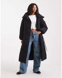 ASOS - Funnel Neck Longline Puffer Jacket - Lyst