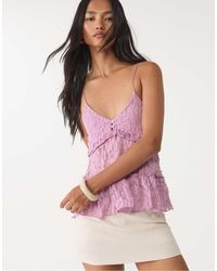 Stradivarius - – blonde – oberteil aus spitze - Lyst