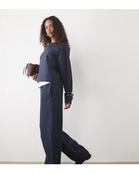ASOS - Asos Design Tall Joggingbroek Met Barrel Leg En Geborstelde Binnenkant - Lyst