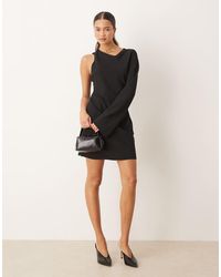 Mango - One Shoulder Mini Dress - Lyst