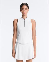 Oysho - Sleeveless Half-zip T-shirt - Lyst