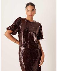 Y.A.S - Premium Sequin Top Co-ord - Lyst