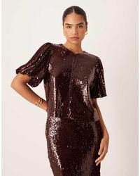 Y.A.S - Premium Sequin Top Co-ord - Lyst
