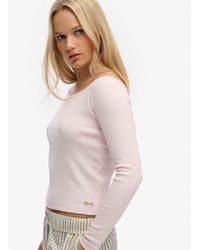 Superdry - – athletic essentials – langärmliges spitzen-oberteil - Lyst