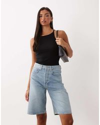 ARKET - Loose Fit Denim Shorts - Lyst