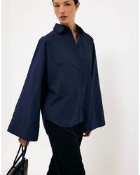 NA-KD - Wide Sleeve Cotton Shirt - Lyst