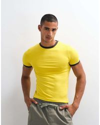 ASOS - Muscle Fit Ringer T-Shirt - Lyst