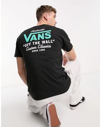 Vans - Holder street - t-shirt imprimé au dos - noir - Lyst