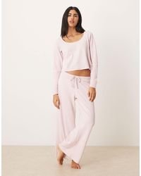Hollister - Gilly Hicks Low Rise baggy Waffle Trackies - Lyst