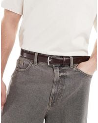 Jack & Jones - – brauner ledergürtel - Lyst