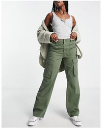 Soallure Synthetic Pants in Black Slacks and Chinos Cargo trousers Womens Clothing Trousers 