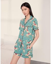 Chelsea Peers - Cotton Carousel Horse Print Short Pyjama Set - Lyst