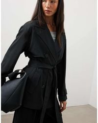 NA-KD - Belted Short Trenchcoat - Lyst