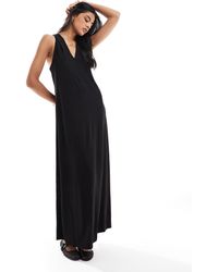 Jdy - Sleeveless Knot Back Maxi Dress - Lyst