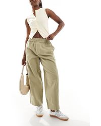 ASOS - Laundered Barrel Pull On Trousers - Lyst