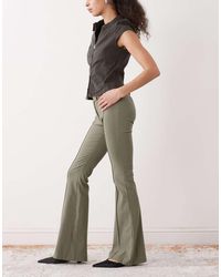Monki - Flared Tailored Trousers - Lyst