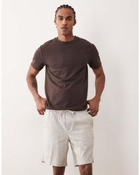 Jack & Jones - Linen Mix Drawstring Shorts - Lyst