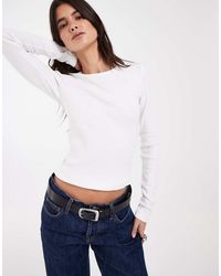 JJXX - Long Sleeve Ribbed Top - Lyst