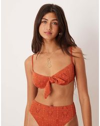 ASOS - Kyle Broderie Sao Paolo Underwired Bikini Top - Lyst