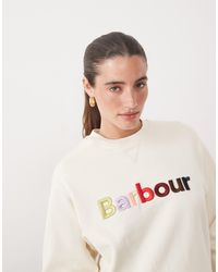 Barbour - Ashdown sweatshirt mit logo - Lyst