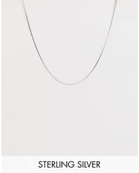ASOS Chaîne en argent massif - Métallisé