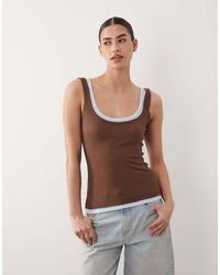 ASOS - Double Layer Vest Top - Lyst