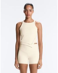 Oysho - Comfortlux Halter Neck Hemstitch Tank Top - Lyst