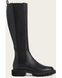 AllSaints - Maeve Leather Boots - Lyst