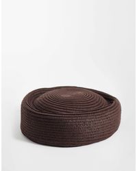 ASOS - Bibi en paille - chocolat - Lyst