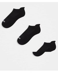 4505 - Pack De 3 Pares De Calcetines Deportivos Negros Para Zapatillas De Deporte De Tejido De Secado Rápido Icon De - Lyst