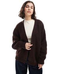 ASOS - Chunky Oversized Edge To Edge Cardigan - Lyst