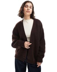 ASOS - Chunky Oversized Edge To Edge Cardigan - Lyst