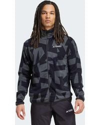 adidas Originals - Terrex Multi Printed Full-Zip Fleece Jacket - Lyst