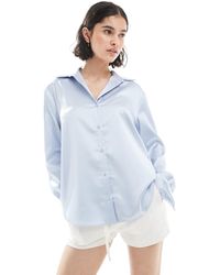 Miss Selfridge - – satin-hemdbluse - Lyst