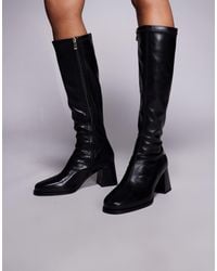 SIMMI - Simmi London Cole Wide Fit Block Heeled Knee Boots - Lyst