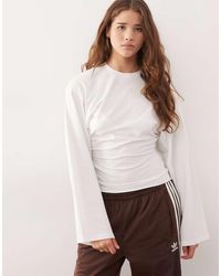 Weekday - Cinched Waist Long Sleeve T-Shirt - Lyst