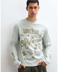 ASOS - Boxy Relaxed Long Sleeve T-shirt With Graphic - Lyst