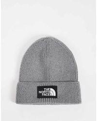 The North Face - Box Logo Cuffed Beanie - Lyst